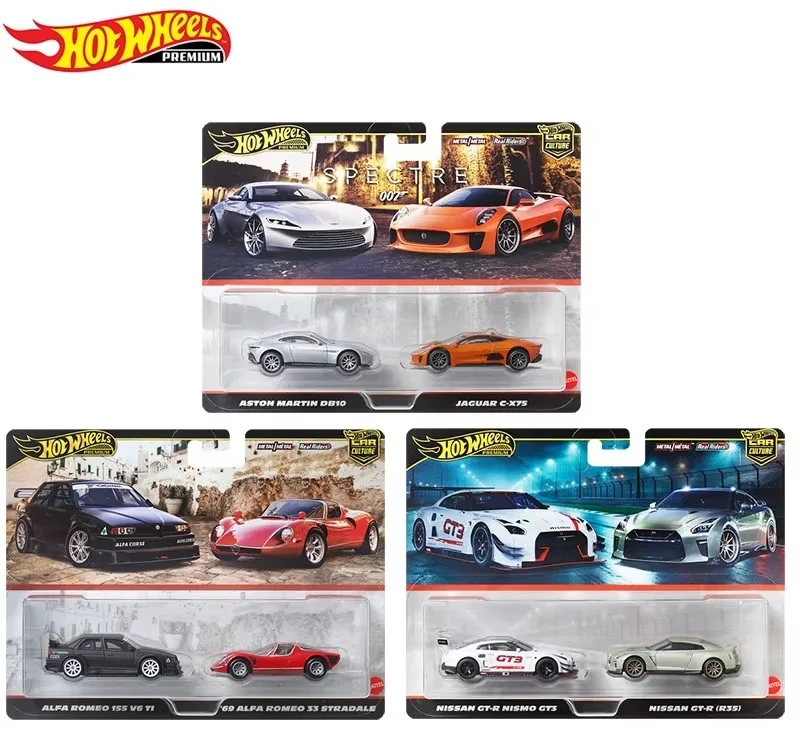 HOT WHEELS PREMIUM CULTURE CAR 2-pack SET 3 szt.